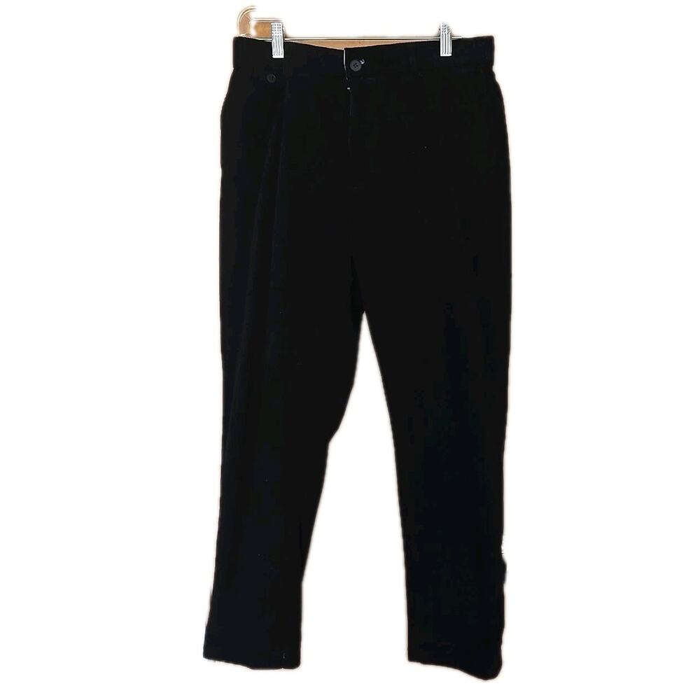 Kidoriman Pants Men Large Corduroy Stretch Black Japanese Relaxed 3X 32x26